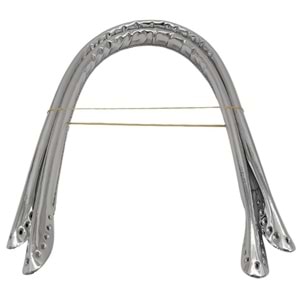 Çanta Aksesuar Parlak Rugan Deri Pelikan Model Çanta Sapı Gri Renk