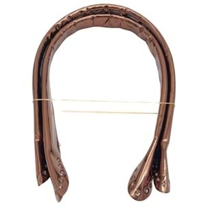 Çanta Aksesuar Parlak Rugan Deri Pelikan Model Çanta Sapı Bakır Renk