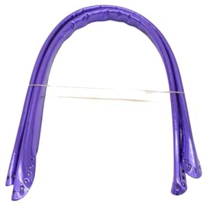 Çanta Aksesuar Parlak Rugan Deri Pelikan Model Çanta Sapı Mor Renk