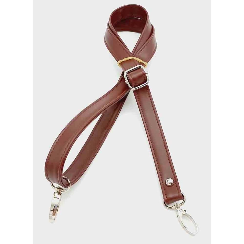 Çanta Aksesuar Bordo 125X2 Cm Çanta Sapı Sürgütlü Gümüş Metal