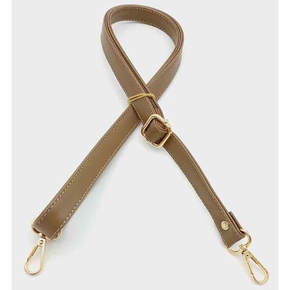 Çanta Aksesuar Vizon 125X2 Cm Çanta Sapı Sürgütlü Light Gold Metal