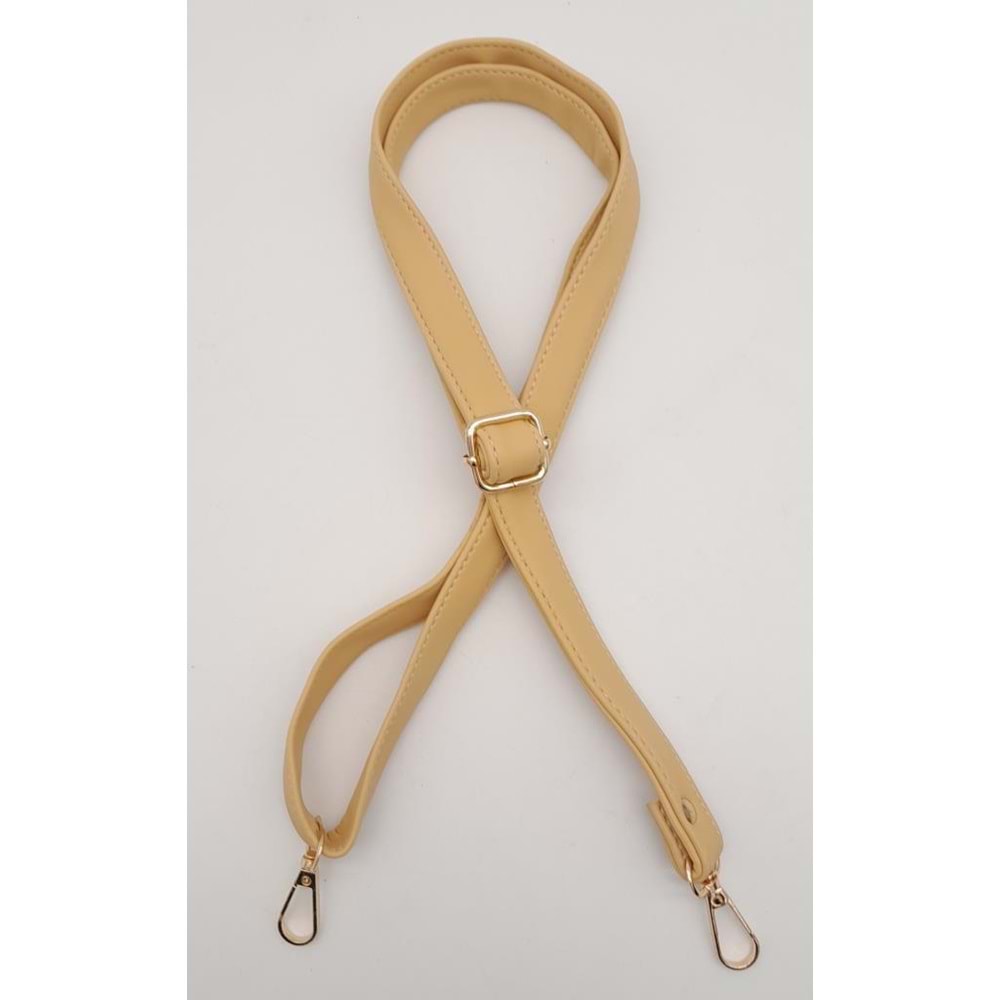 Çanta Aksesuar Hardal 125X2 Cm Sürgütlü Çanta Sapı Light Gold Metal