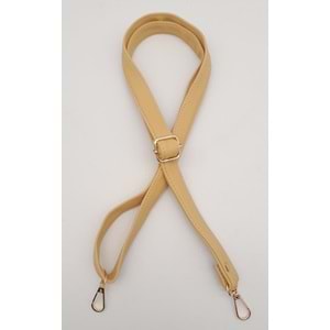 Çanta Aksesuar Hardal 125X2 Cm Sürgütlü Çanta Sapı Light Gold Metal
