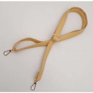 Çanta Aksesuar Hardal 125X2 Cm Sürgütlü Çanta Sapı Light Gold Metal