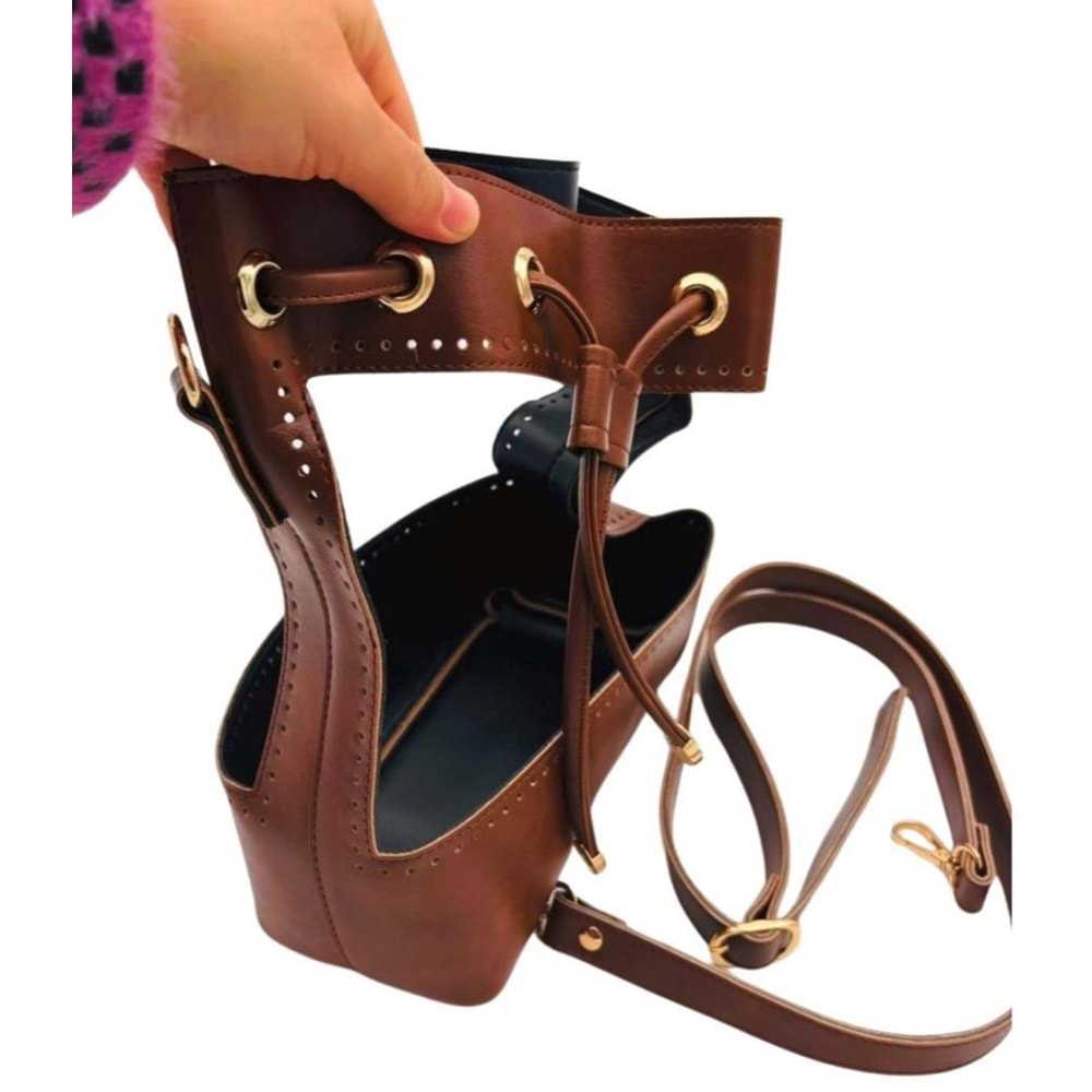 Angel Çanta Aksesuar Torba Model Çanta Yapım Aparatı Taba Renk Light Gold Metalli