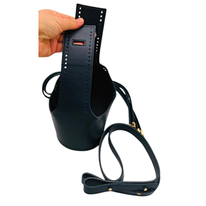 Çanta Aksesuar Torba2 Model Çanta Yapım Aparatı Lacivert Renk Light Gold Metalli