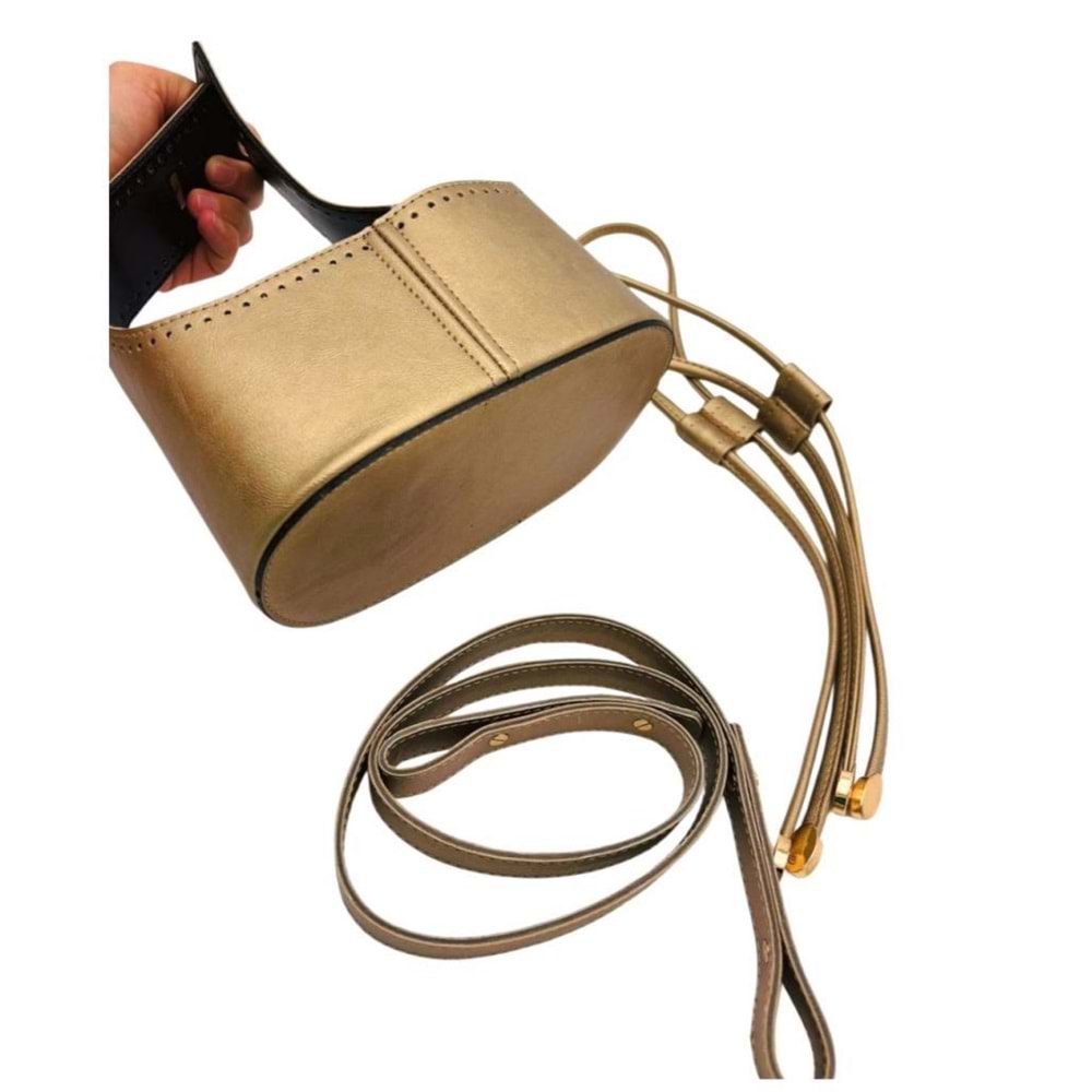Çanta Aksesuar Torba2 Model Çanta Yapım Aparatı Gold Renk Light Gold Metalli