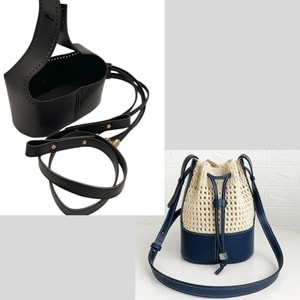 Çanta Aksesuar Torba2 Model Çanta Yapım Aparatı Siyah Renk Light Gold Metalli