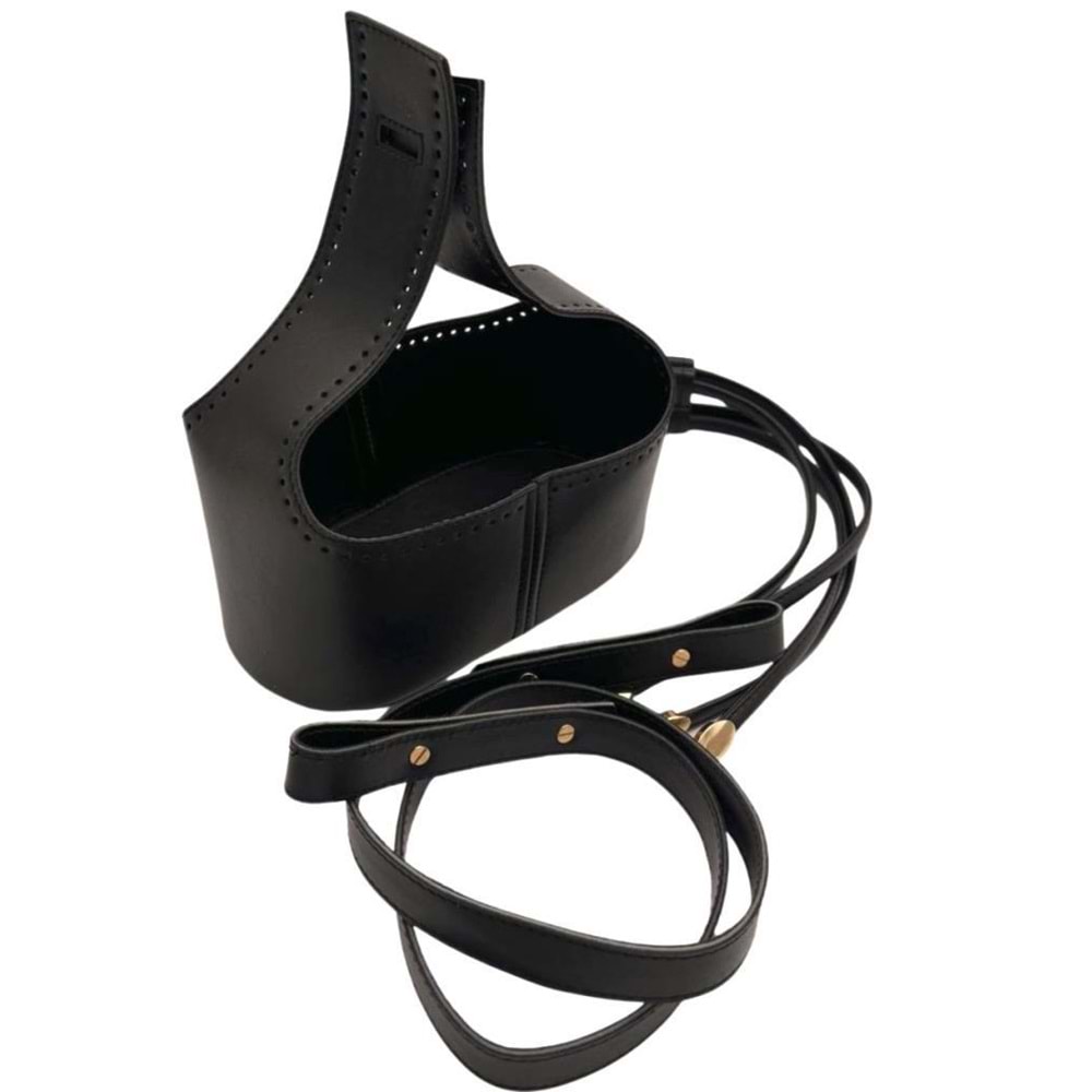 Çanta Aksesuar Torba2 Model Çanta Yapım Aparatı Siyah Renk Light Gold Metalli