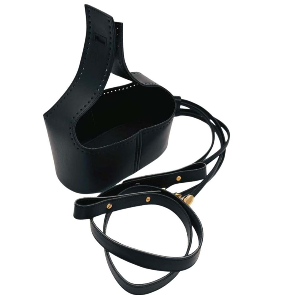 Çanta Aksesuar Torba2 Model Çanta Yapım Aparatı Siyah Renk Light Gold Metalli