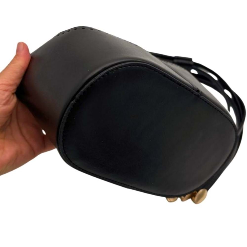 Çanta Aksesuar Torba2 Model Çanta Yapım Aparatı Siyah Renk Light Gold Metalli