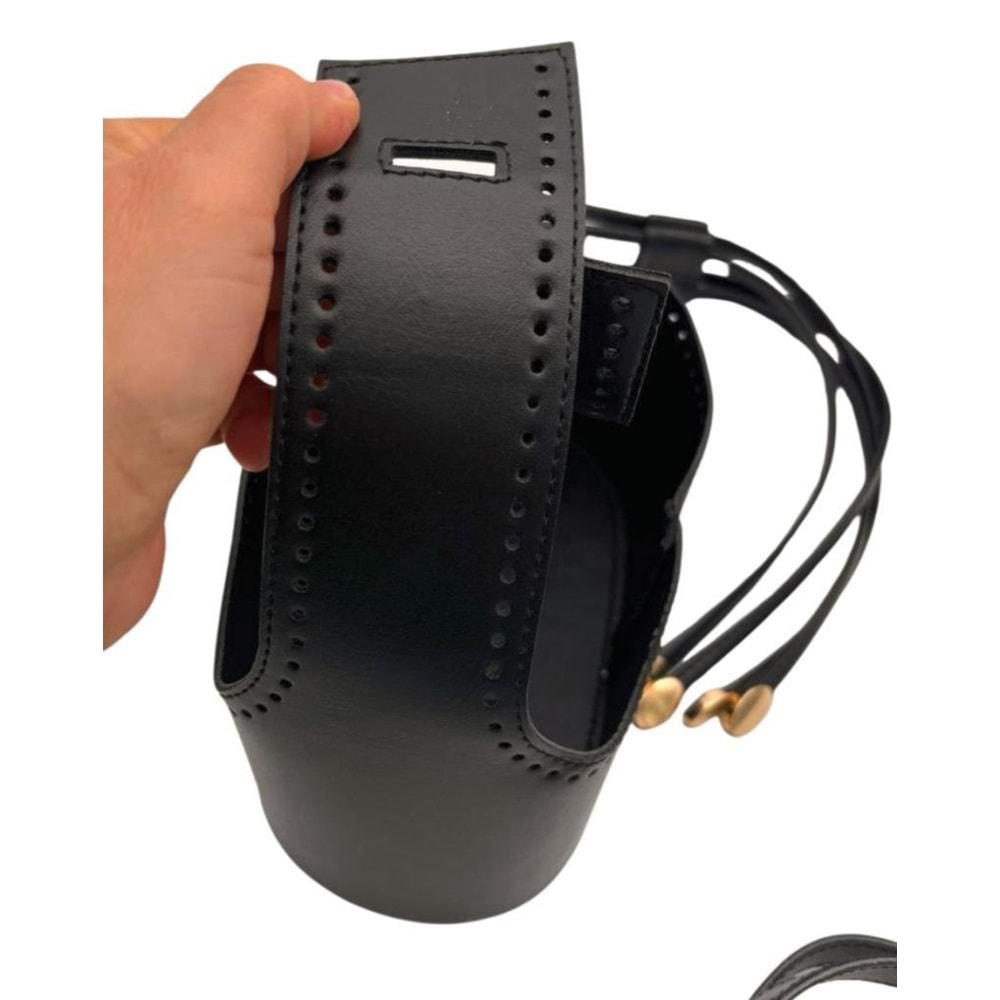 Çanta Aksesuar Torba2 Model Çanta Yapım Aparatı Siyah Renk Light Gold Metalli