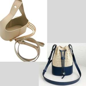 Çanta Aksesuar Torba2 Model Çanta Yapım Aparatı Krem Renk Light Gold Metalli