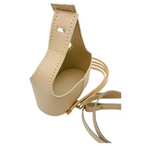 Çanta Aksesuar Torba2 Model Çanta Yapım Aparatı Krem Renk Light Gold Metalli