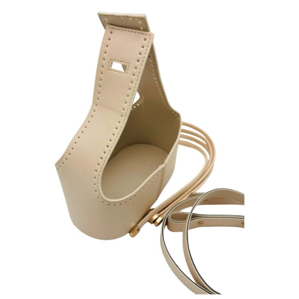 Çanta Aksesuar Torba2 Model Çanta Yapım Aparatı Krem Renk Light Gold Metalli