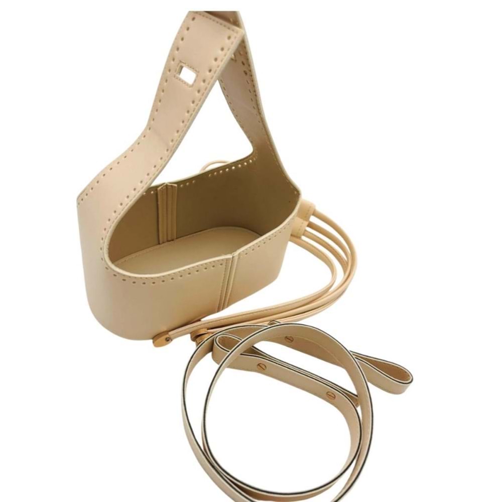 Çanta Aksesuar Torba2 Model Çanta Yapım Aparatı Krem Renk Light Gold Metalli