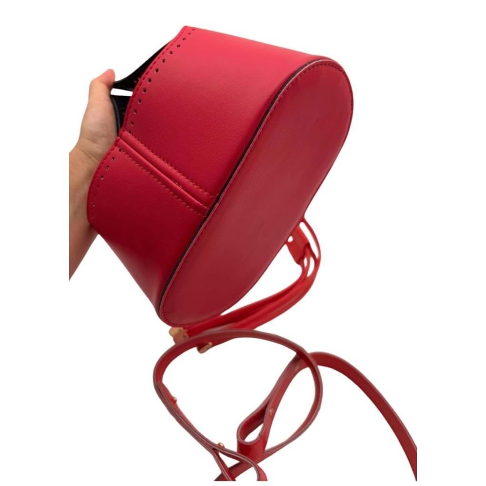 Çanta Aksesuar Torba2 Model Çanta Yapım Aparatı Kırmızı Renk Light Gold Metalli