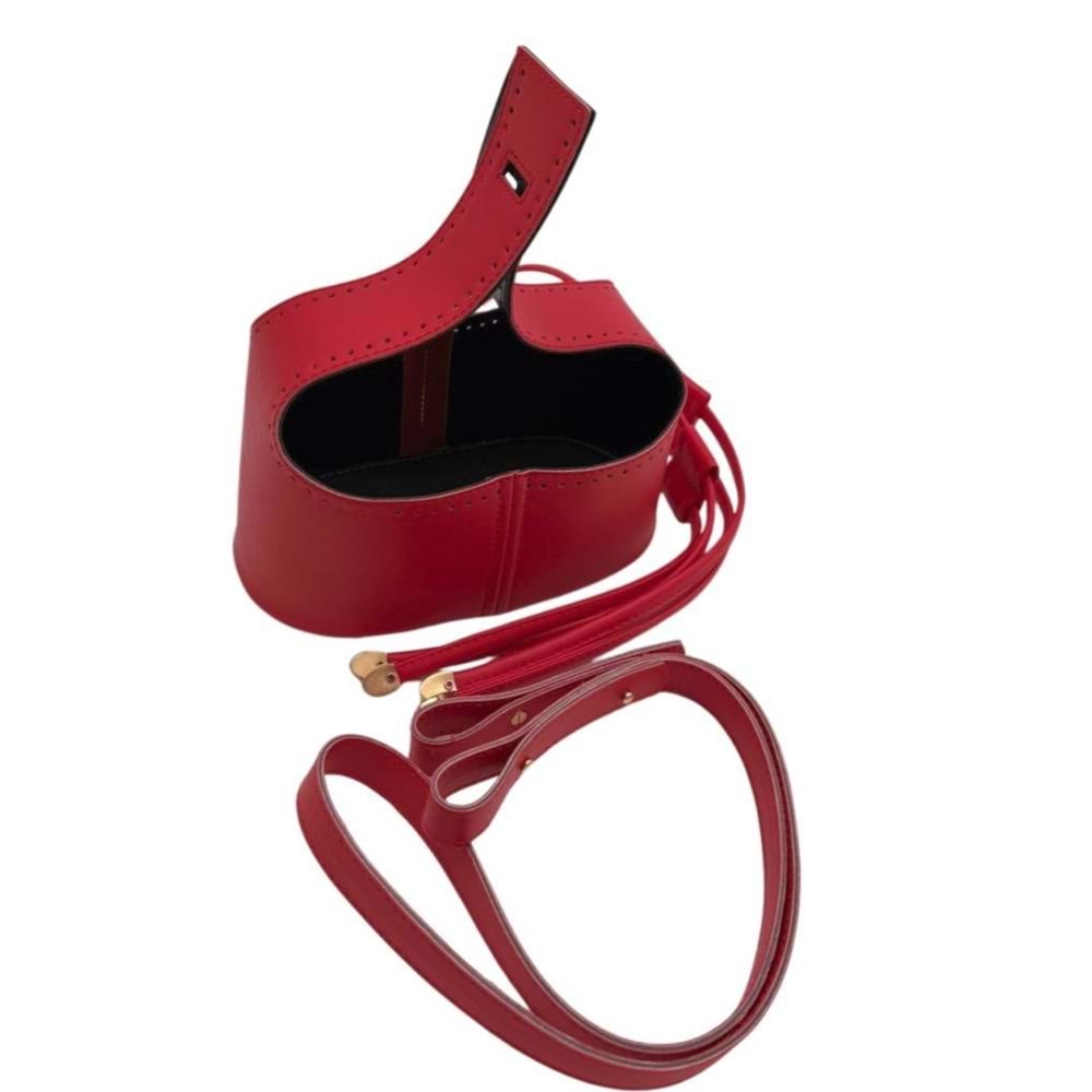 Çanta Aksesuar Torba2 Model Çanta Yapım Aparatı Kırmızı Renk Light Gold Metalli