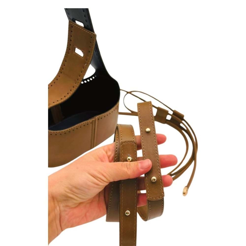 Çanta Aksesuar Torba2 Model Çanta Yapım Aparatı Vizon Renk Light Gold Metalli