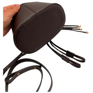 Çanta Aksesuar Torba2 Model Çanta Yapım Aparatı Koyu Kahve Renk Light Gold Metalli