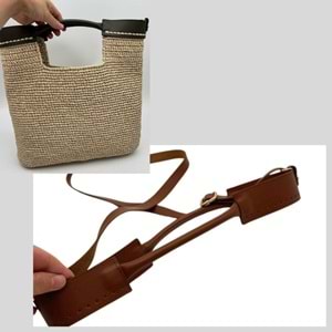 Çanta Aksesuar Tutma Saplı Model Çanta Yapım Aparatı Taba Renk Light Gold Metalli