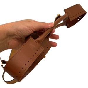 Çanta Aksesuar Tutma Saplı Model Çanta Yapım Aparatı Taba Renk Light Gold Metalli