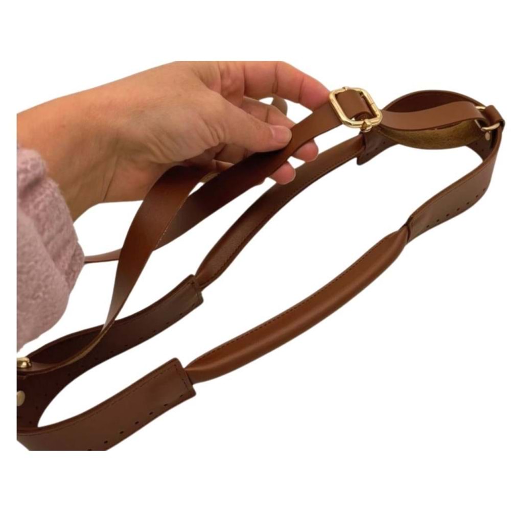 Çanta Aksesuar Tutma Saplı Model Çanta Yapım Aparatı Taba Renk Light Gold Metalli