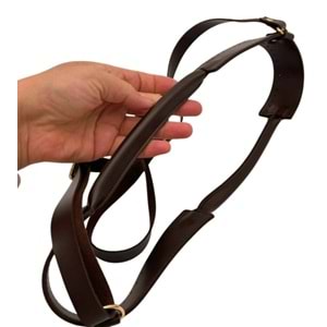 Çanta Aksesuar Tutma Saplı Model Çanta Yapım Aparatı Koyu Kahve Renk Light Gold Metalli