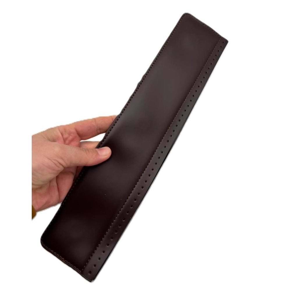 Çanta Aksesuar Gizli Mıknatıslı Clutch Çanta Yapım Aparatı 32x7 Cm Koyu Kahve