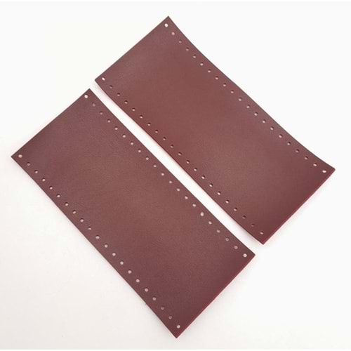 Çanta Aksesuar Suni Deri Tutma Sapı Bordo Simit Sap 17x7.5 Cm