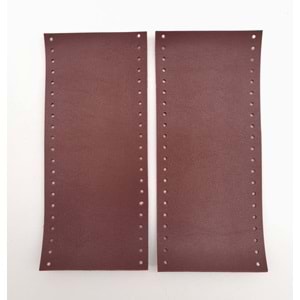 Çanta Aksesuar Suni Deri Tutma Sapı Bordo Simit Sap 17x7.5 Cm