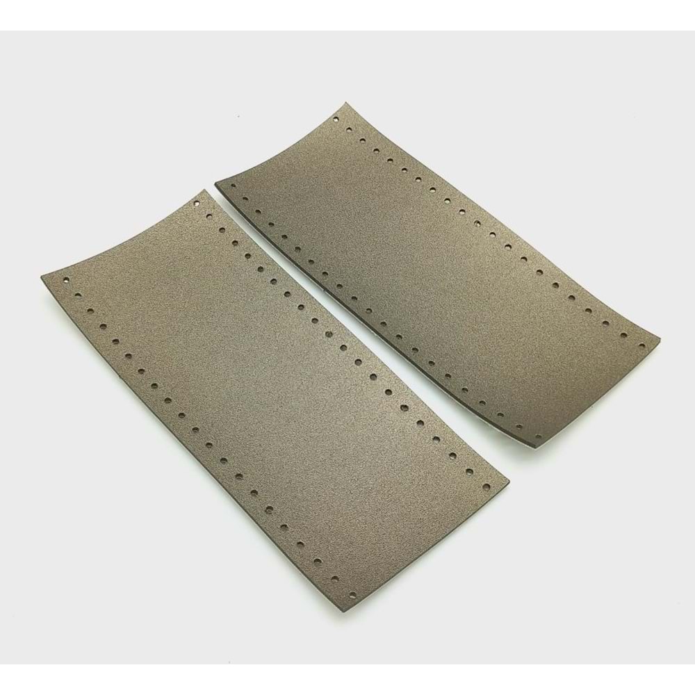 Çanta Aksesuar Suni Deri Tutma Sapı Parlak Gri Simit Sap 17x7.5 Cm