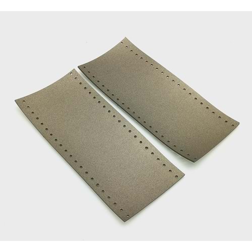 Çanta Aksesuar Suni Deri Tutma Sapı Parlak Gri Simit Sap 17x7.5 Cm