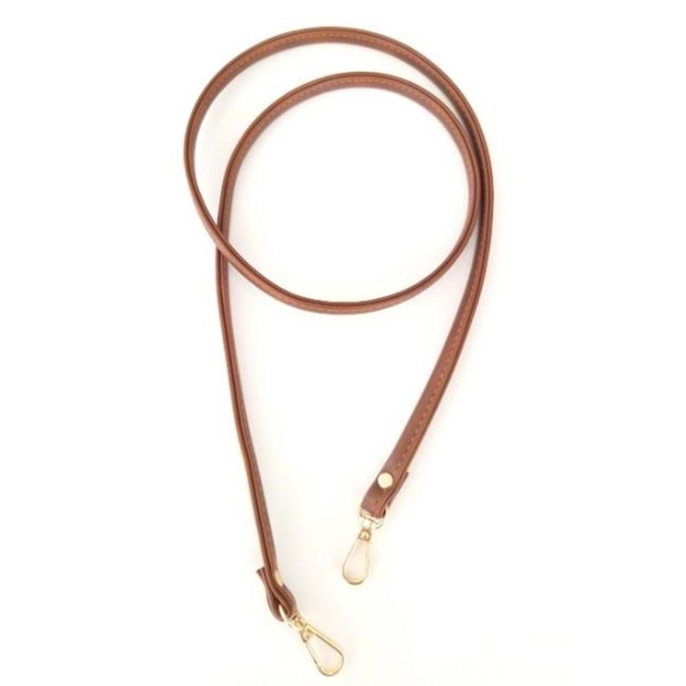 Çanta Aksesuar Spagetti Model Çanta Sapı Taba Renk Light Gold Metal