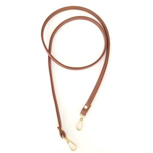 Çanta Aksesuar Spagetti Model Çanta Sapı Taba Renk Light Gold Metal