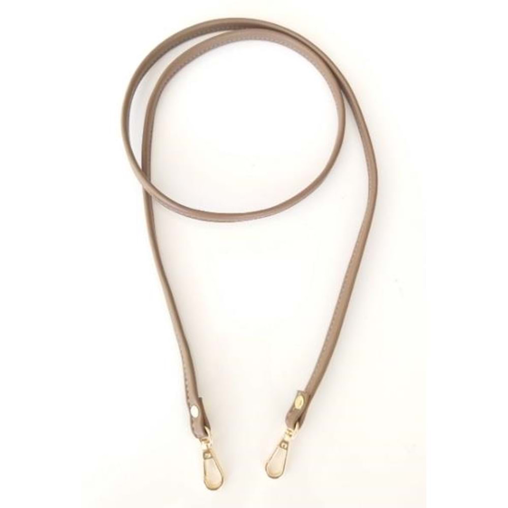 Çanta Aksesuar Spagetti Model Çanta Sapı Vizon Renk Light Gold Metal