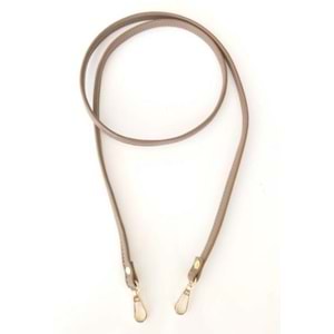 Çanta Aksesuar Spagetti Model Çanta Sapı Vizon Renk Light Gold Metal