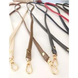 Çanta Aksesuar Spagetti Model Çanta Sapı Vizon Renk Light Gold Metal