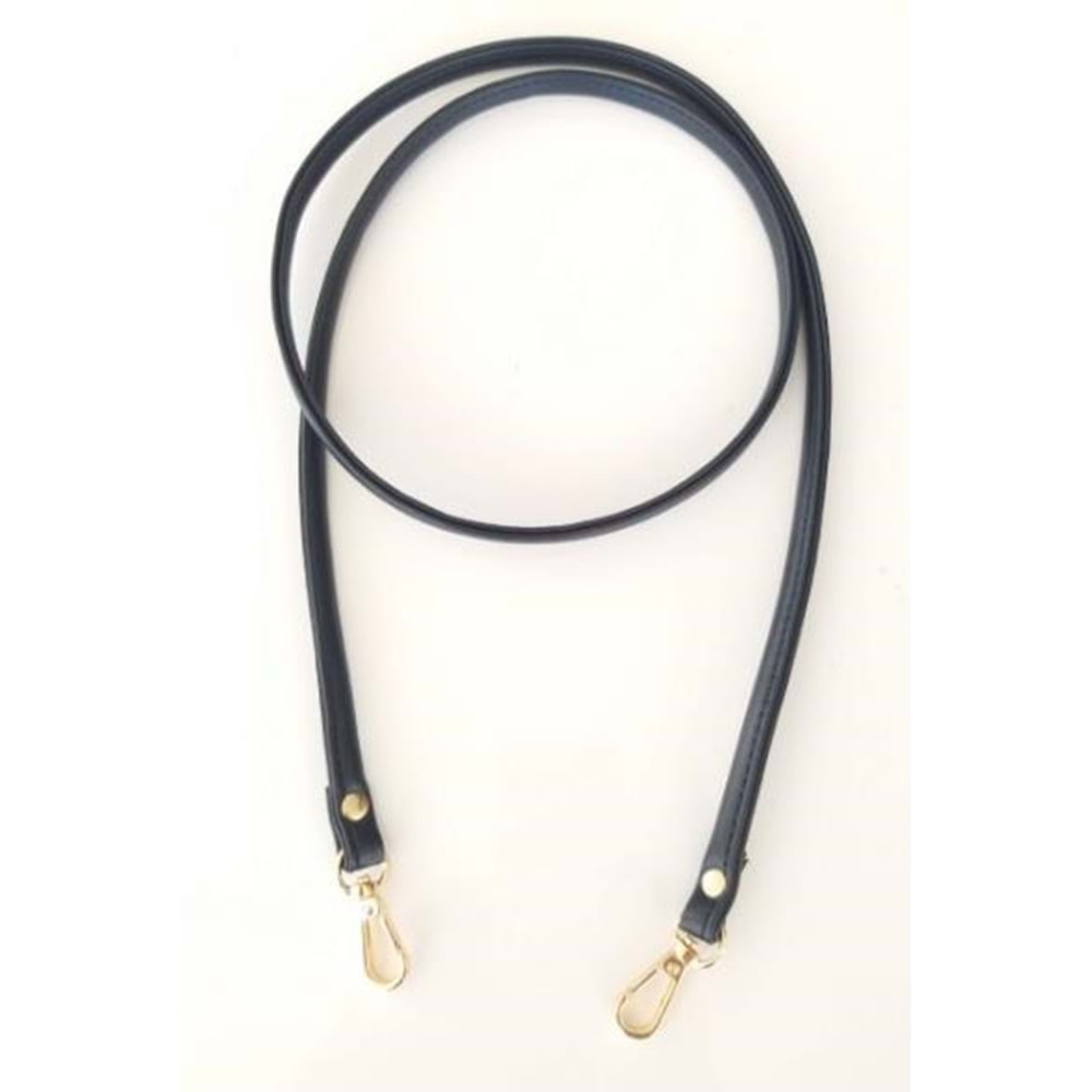 Çanta Aksesuar Spagetti Model Çanta Sapı Lacivert Renk Light Gold Metal