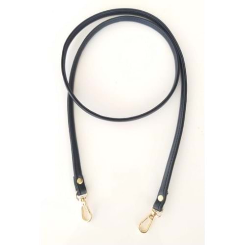 Çanta Aksesuar Spagetti Model Çanta Sapı Lacivert Renk Light Gold Metal