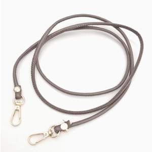Çanta Aksesuar Vizon Renk 5 mm Suni Deri Spagetti Model Çanta Sapı Light Gold Metal