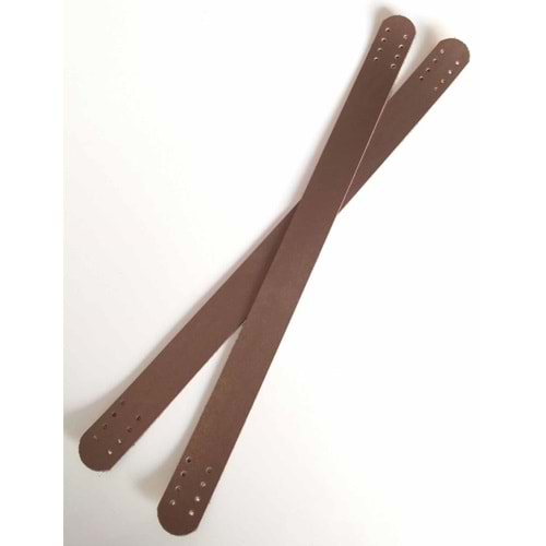 Çanta Aksesuar Tek Kat Kalın Suni Deri El Çanta Sapı 35 Cm Bakır Renk