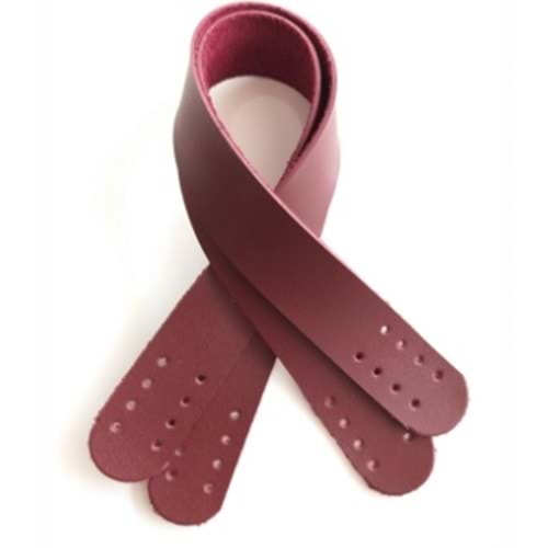 Çanta Aksesuar Suni Deri El Çanta Sapı 35 Cm Bordo