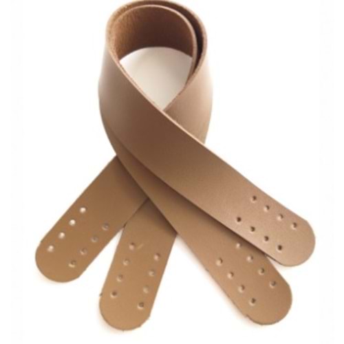 Çanta Aksesuar Suni Deri El Çanta Sapı 35 Cm Vizon