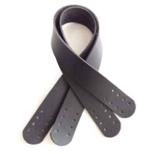 Çanta Aksesuar Suni Deri El Çanta Sapı 35 Cm Siyah