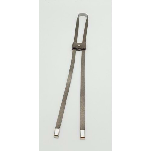 Çanta Aksesuar Parlak Gri Tek Kat Suni Deri Büzgü Gümüş Metalli