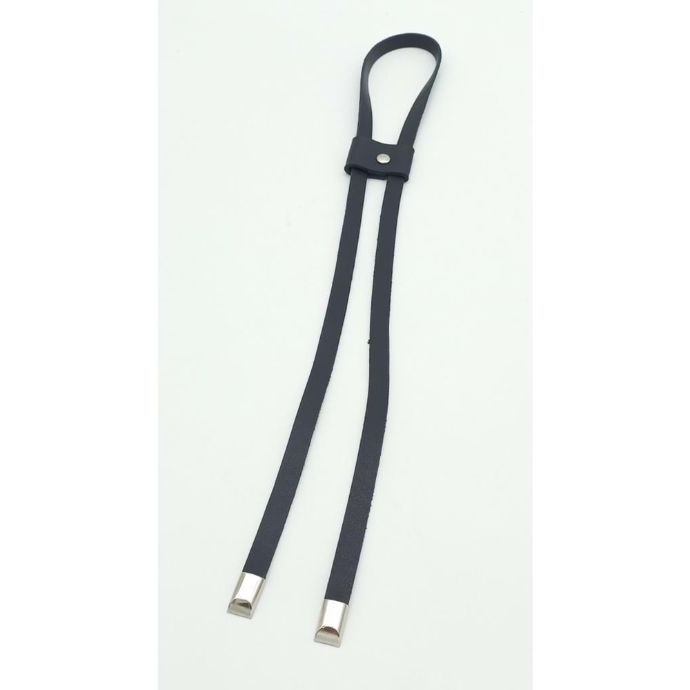 Çanta Aksesuar Lacivert Tek Kat Suni Deri Büzgü Gümüş Metalli