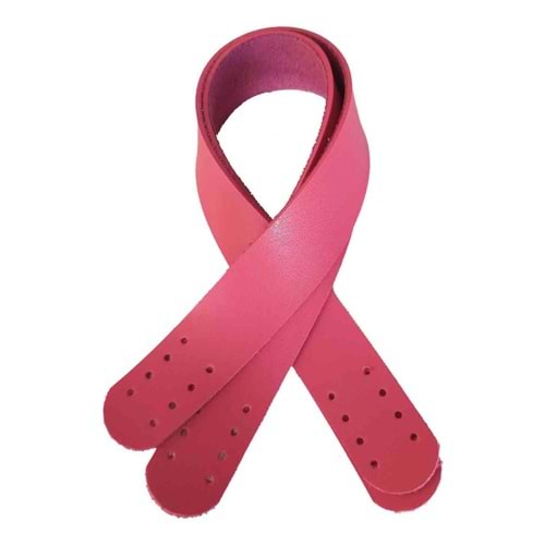 Çanta Aksesuar Suni Deri El Çanta Sapı 35 Cm Fuşya