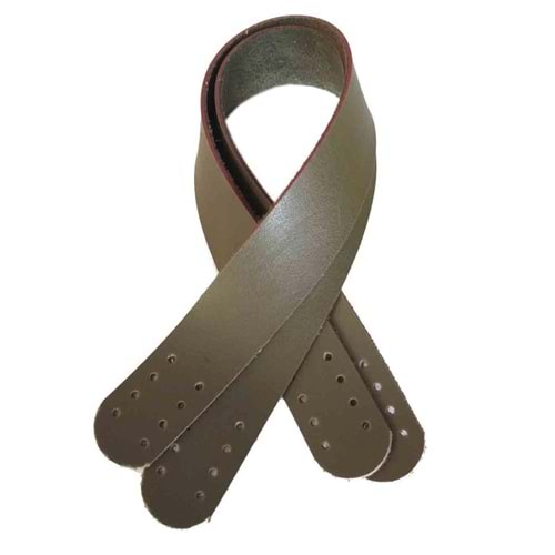 Çanta Aksesuar Suni Deri El Çanta Sapı 35 Cm Haki