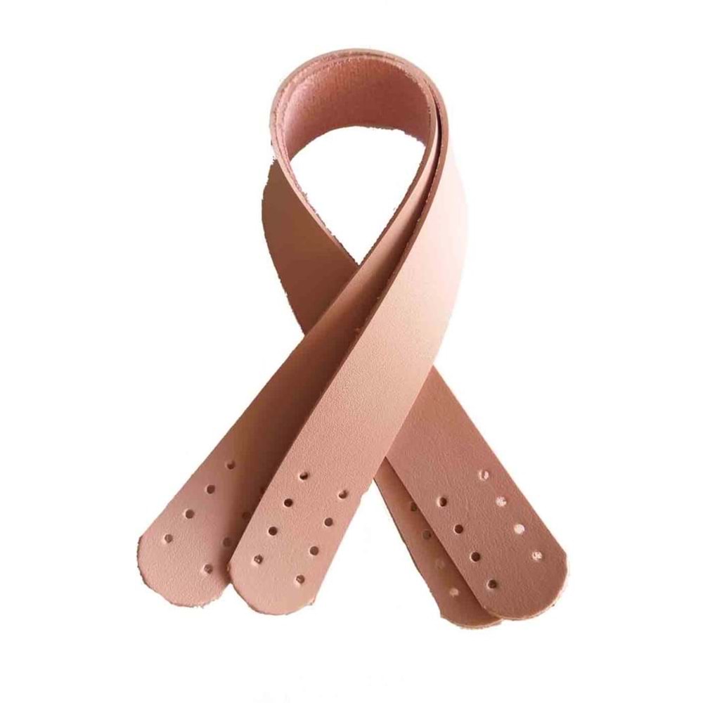 Çanta Aksesuar Suni Deri El Çanta Sapı 35 Cm Pudra